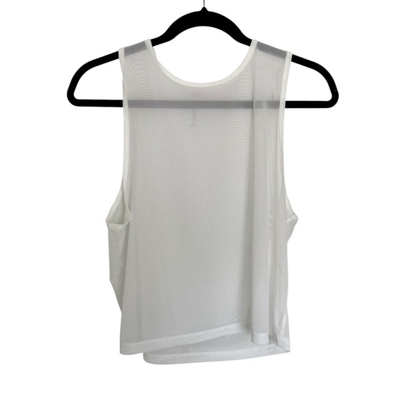 Beyond Yoga Tops - Beyond Yoga Mesh Sleeveless Tank Top Crew Neck White Breathable - Size S